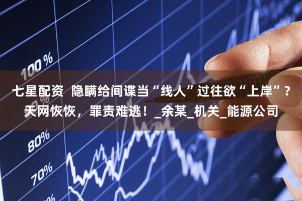 七星配资  隐瞒给间谍当“线人”过往欲“上岸”？天网恢恢，罪责难逃！_余某_机关_能源公司