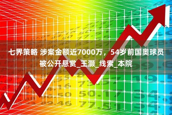 七界策略 涉案金额近7000万，54岁前国奥球员被公开悬赏_王灏_线索_本院
